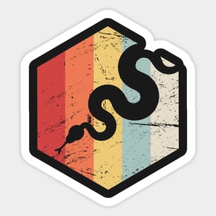 Vintage Pet Snake Icon Sticker